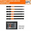 6PCS 100mm Hex Shank Screw Driver Bit Set H2,H2.5 H3 H4 H5 H6 TS2 Steel Magnetic Screwdriver Bits