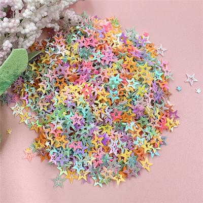 Sieraden Accessoires Decor Kralen Pailletten 5,2 mm Mode Stereo PVC Patch Holle Kleine Sterren Magische Kleur 1000 Stuks Accessoires
