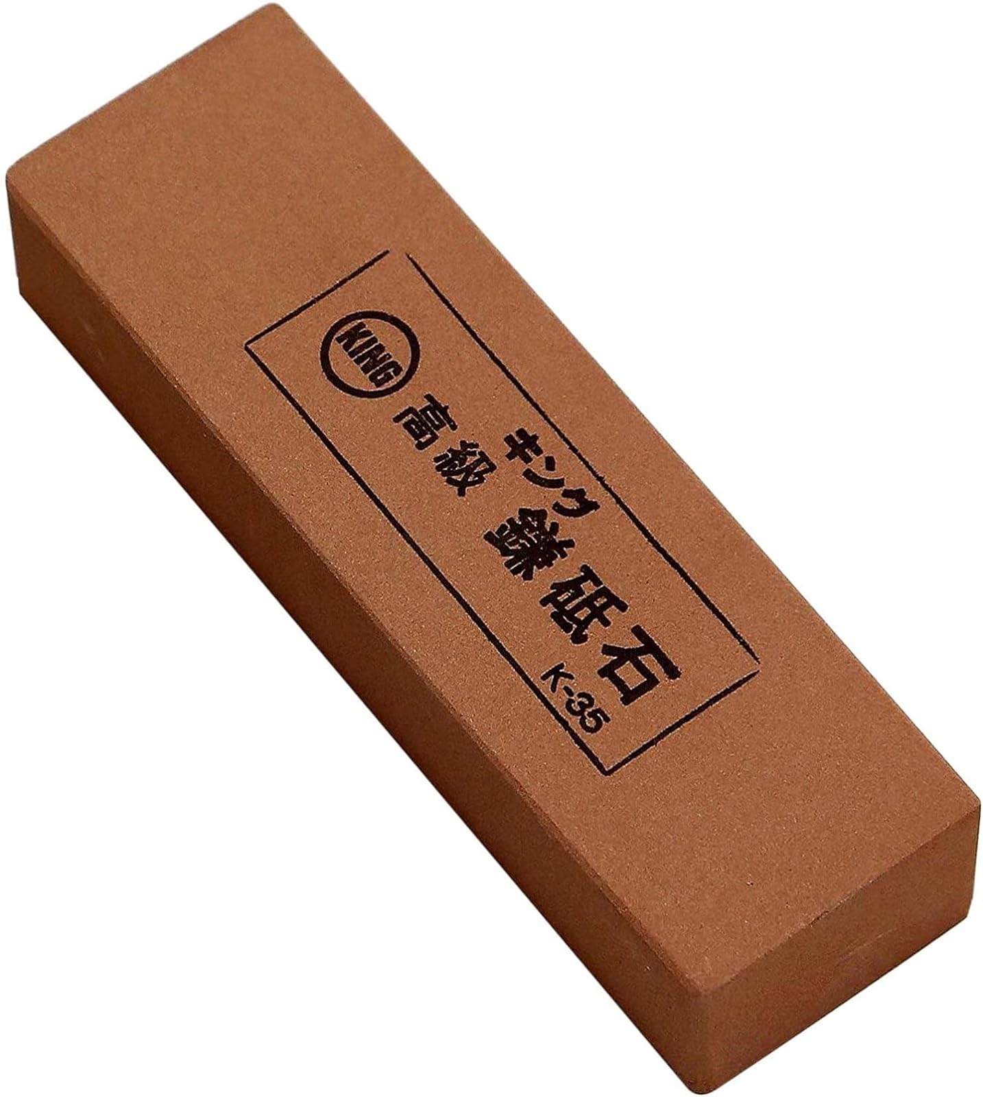 King Sharpening King Grade Sickle Sharpening Stone for Medium Finishing Stone, K-35, 129x39x26mm, Grit #800, коричневый
