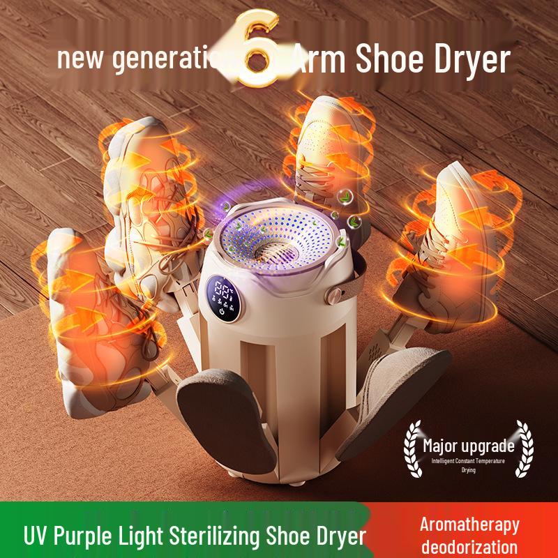 Tragbarer Faltbarer Schuhtrockner: Schnelltrocknend, Zeitgesteuert, Konstante Temperatur, Desodorierend & Sterilisierend.