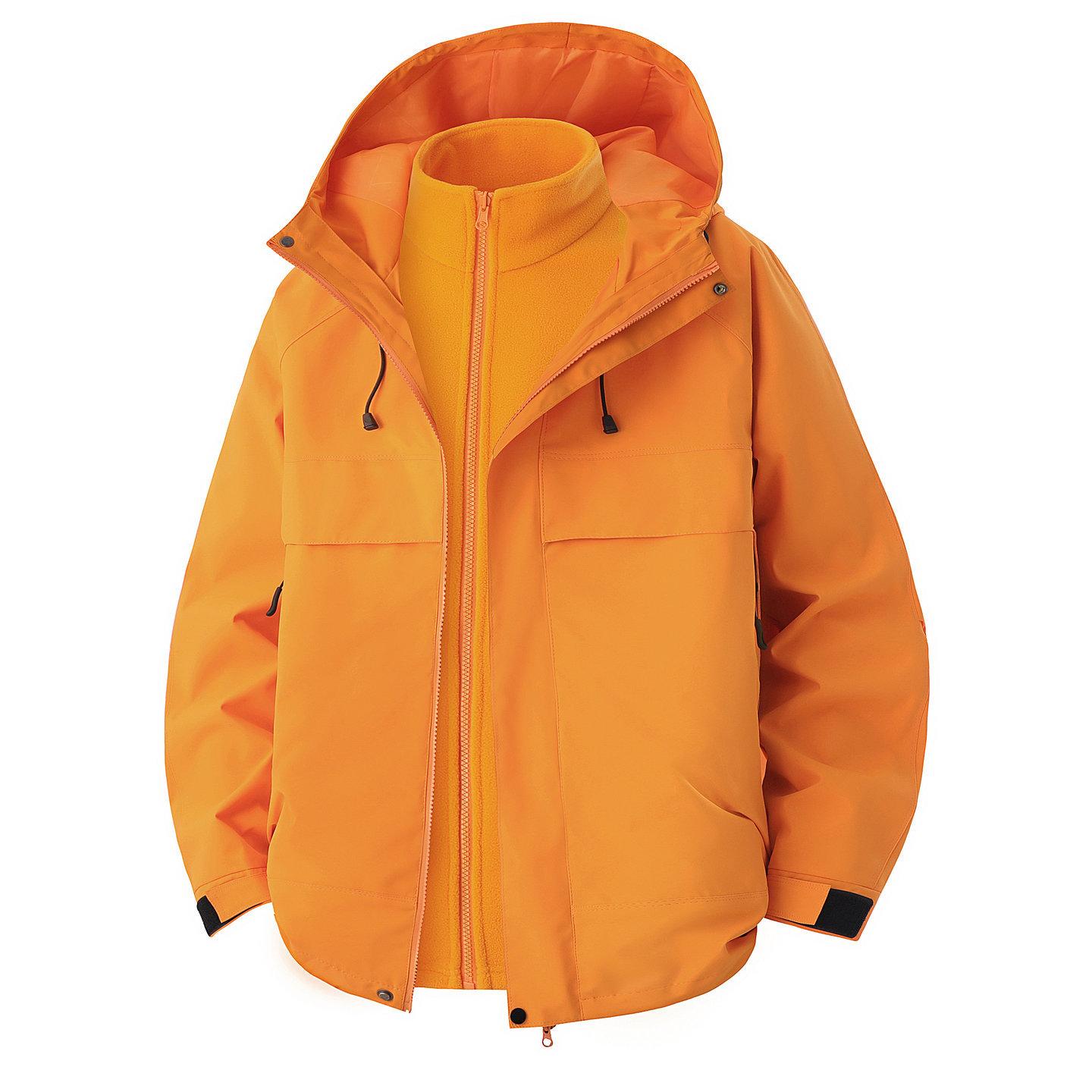 

Spring and Autumn New Outdoor Leisure Three-in-One Shock Clothes Hooded Jacket Men s Workwear American Jacket Men s 3XL