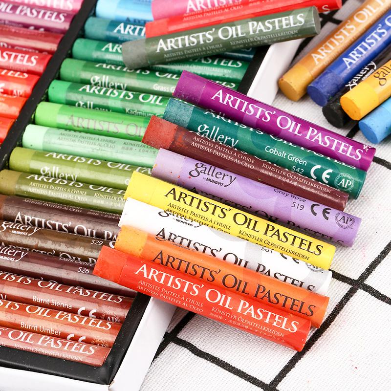 MUNGYO Gallery Pastels à l'huile pour artiste Graffiti Pastel doux Peinture Dessin Stylo Papeterie Scolaire pour Enfants Fournitures d'Art
