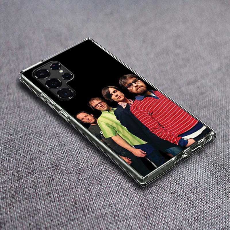 

Band W-Weezer Phone Case For Samsung Galaxy S24 S23 S21 S20 FE S22 S26 Ultra S25 Edge S10 Plus Cover Clear TPU Capa Shell Coque Samsung S24