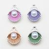 Enamel Charms Multi Color Pearl Pendants For Popular Jewelry Making