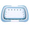 Foldable Bath Toy Storage Organizer Hollow Quick Drain Drying Bathtub Toy Storage Basket for