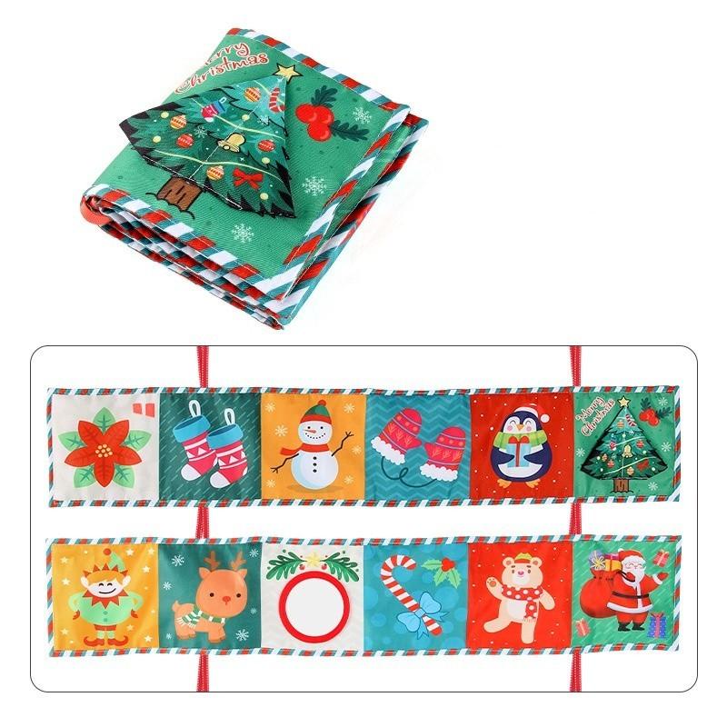

Infant Early Education Colorful Black And White Cloth Book Hanging Cognitive Shape Animal Baby Book Christmas