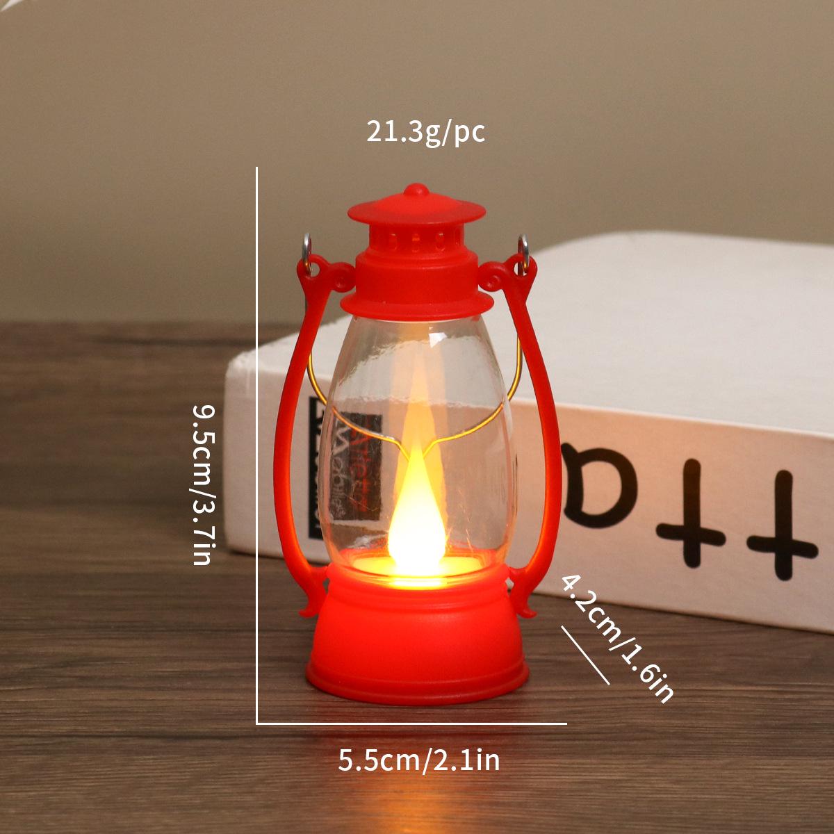 

Мини-ретро-портативный фонарь в виде пони: Масляная лампа на Хэллоуин и электронный ночник-свеча