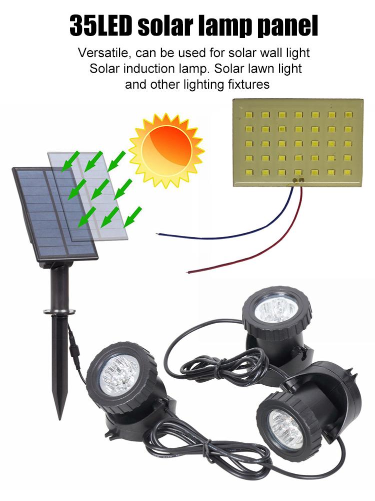 5W Light Panel Board 2835 SMD 35 LED Solar Light Board 3.2V/3.7V Lawn Light Board for Induction Lamp Electrical Equipment