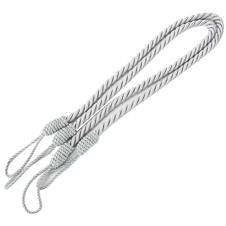 1set Handmade Weave Curtain Tieback Curtain Holder Clip Buckle Rope Home Decorative Room Accessories Curtain Tie Backs
