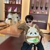 Kids Panda Cartoon School Backpack Lightweight Nylon For Preschool Unisex
