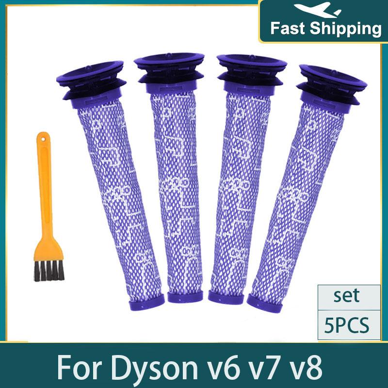 Pre-Filters HEPA Post-Filters Replacements for Dyson V8 and V7 Absolute Cordless Vacuum Cleaners Filter for Dyson 7 8