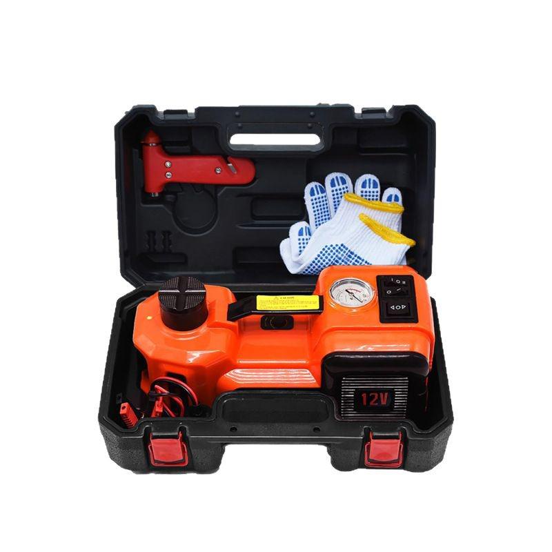 Electric Hydraulic Jack & Wrench with Air Pump for Cars and SUVs