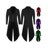 Women's Lapel Long Sleeve Solid Vintage Steampunk Tailcoat Gothic Cosplay Tuxedo Jacket