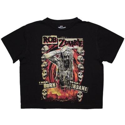 Rob Zombie Womens/Ladies Born To Go Insane Crop Top