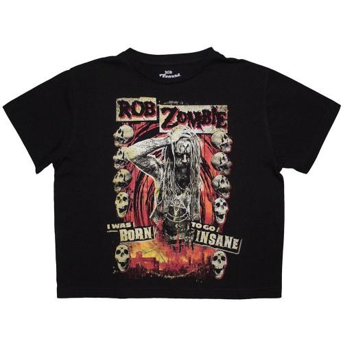 Rob Zombie Womens/Ladies Born To Go Insane Crop Top