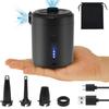 Portable Electric Air Pump USB Rechargeable Cordless Air Pump with 5200 mAh Battery and 4 Nozzle for Inflatable Bed Yoga Ball