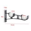 4Pcs Aluminum Alloy Double Curtain Rod Bracket Holder Set Hanging Curtain Bracket Window Track Holder For Bedroom And Home Use