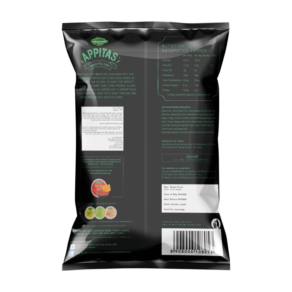 Pita Chips with Jalapeno (60 G), Jalapeno Pita Chips, Wingreens Farms