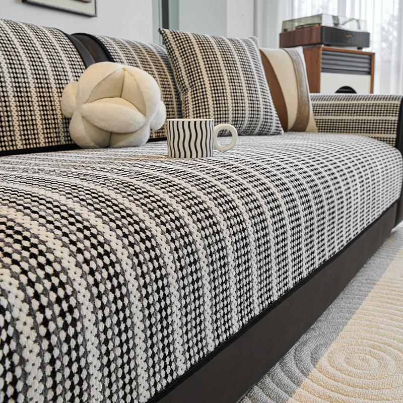 1PC Chenille Sofa Mat Four Seasons Universal Non Slip French Style Soft Mat Sofa Dust-proof Cover Cloth Towel for Living Room