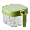 4 Grids Sugar and Salt Container Push-type Condiment Storage Container  Kitchen Supplies