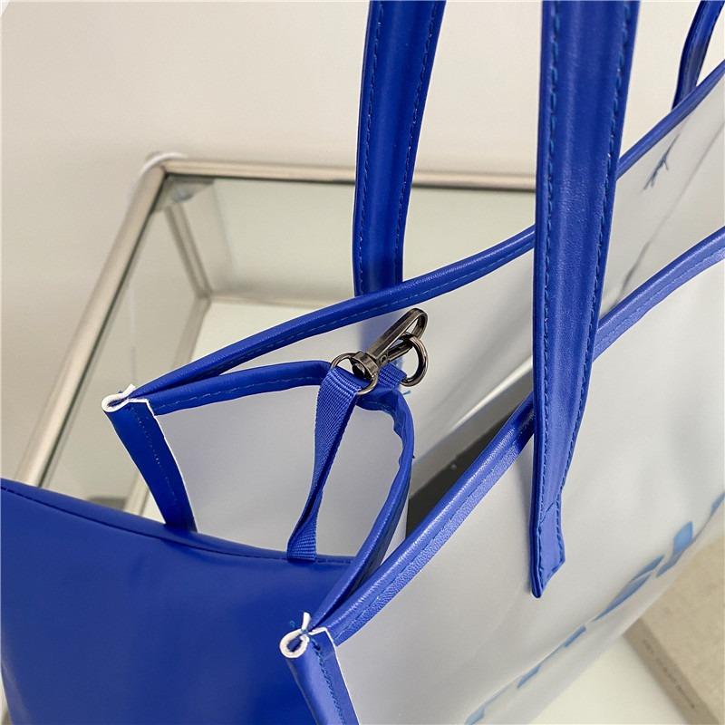Today's Popular Transparent Big Bag Women's New Trendy Fashion Jelly Women's Bag Shoulder Big Bag Tote Bag