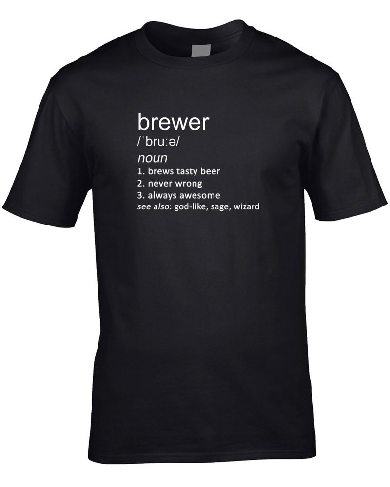 

Brewer Funny Definition Mens T-Shirt Gift Idea Work Job Brewery Beer Drink Ale Unisex T-Shirt M