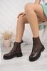 Women Modern Stylish Fashion Genuine Leather Genuine Leather Women Casual Combat Boots