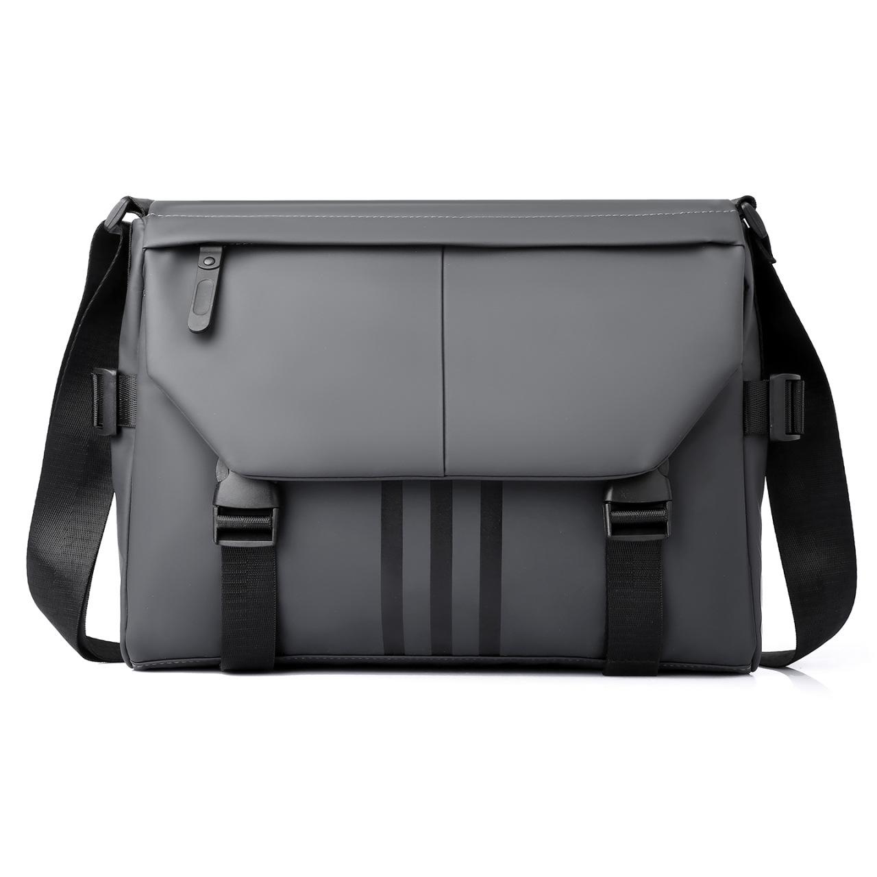 

Мужская водонепроницаемая сумка-оксфорд через плечо - Большая вместимость, модная, прочная, многофункциональная сумка-кроссбоди и рюкзак. серый