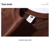 Women's White Korean-Style Crew Neck Pullover Sweatshirt - Pure Cotton, Trendy for Spring/Autumn 2024