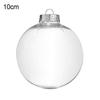 Transparent Plastic Ball Baubles Christmas Tree Hanging Ornament DIY Decoration