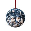 American Christmas Ornaments: Snowman, Elk, and Christmas Tree Decorations