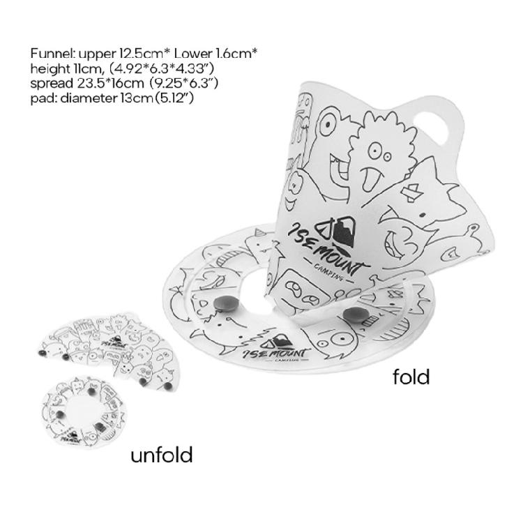 Lightweight Folding Bowl Plate Cup Filter Portable Plastic Picnic Tableware