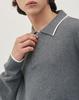 WORK ON BODY OFF Tre Semi Oversized Cotton Half Zip-Up Knit [Gray]