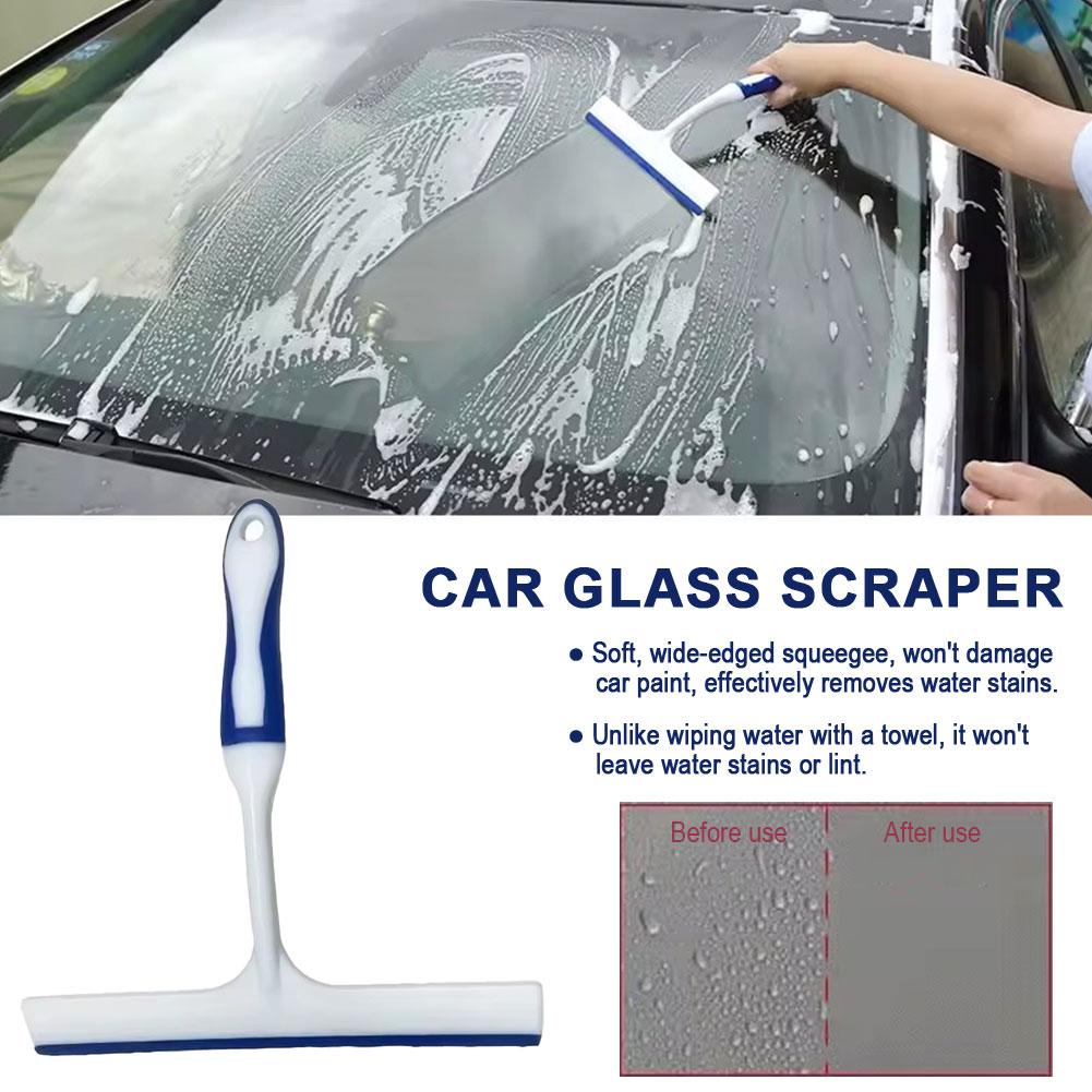 Automotive T-style Front Rear Window Body Snow Scraper Squeegee Shower Doors Bathroom Glass Cleaning Tool Supply