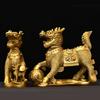 Auspicious All-Copper Ornament Home Store Desktop Decoration Male And Female Pair Eight Treasures Fire Kirin