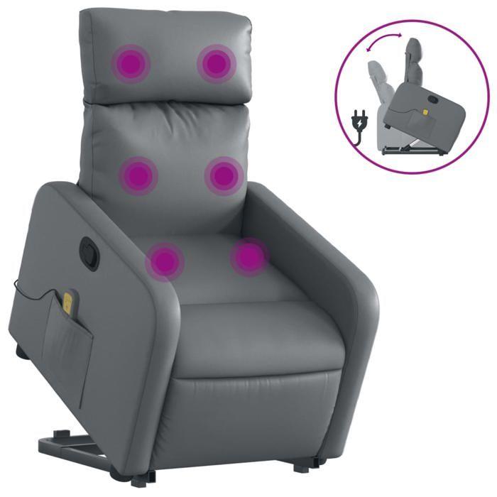 VidaXL Reclining Massage Armchair, Relaxation Chair with Adjustable Backrest and Footrest, Living Room Seat 3206759