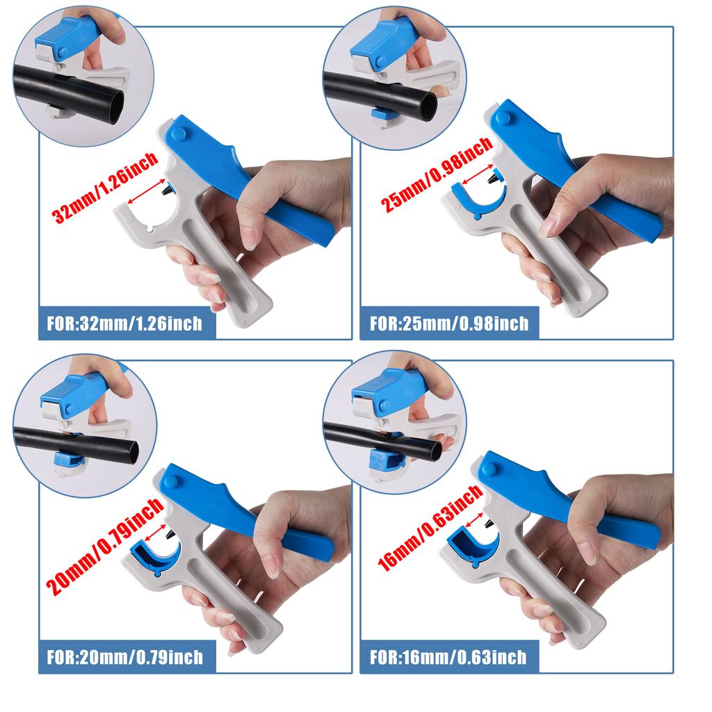 Nowy dziurkacz do węży ogrodowych Dziurkownik do węża nawadniającego do wkładania kroplowników Otwór w rurze PE 4/7mm/16/20/25/32mm Narzędzia ręczne