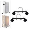 Carbon Steel Electric Heater Support Adjustable Wheel Base Pair for Home Office Heater Replacement