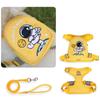 Cute Cartoon Pet Harness with Backpack Outdoor Travel Vest Type Small Meidum Dog Detachable Detachable Backpack