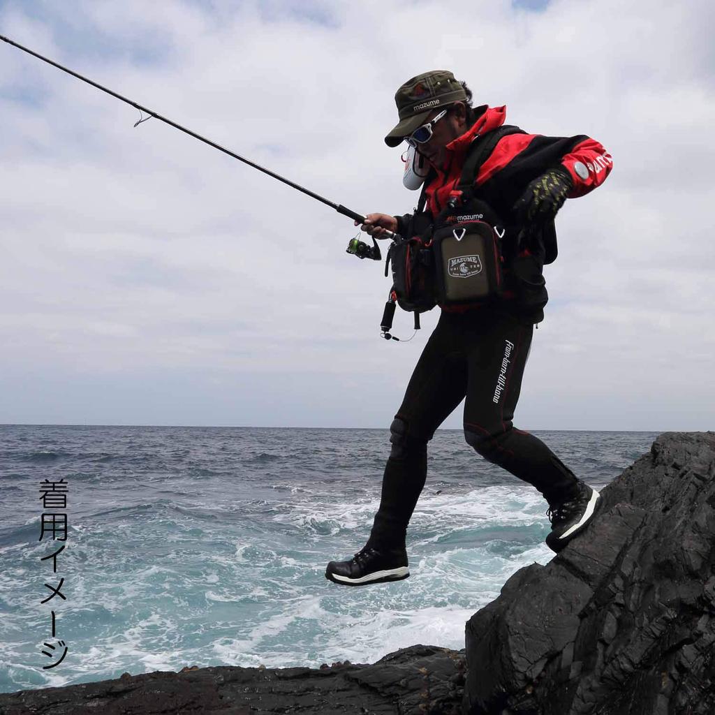 Mazume X AIMS Wetsuit Set Size L 3-Piece (MZWS-320-02), Black,