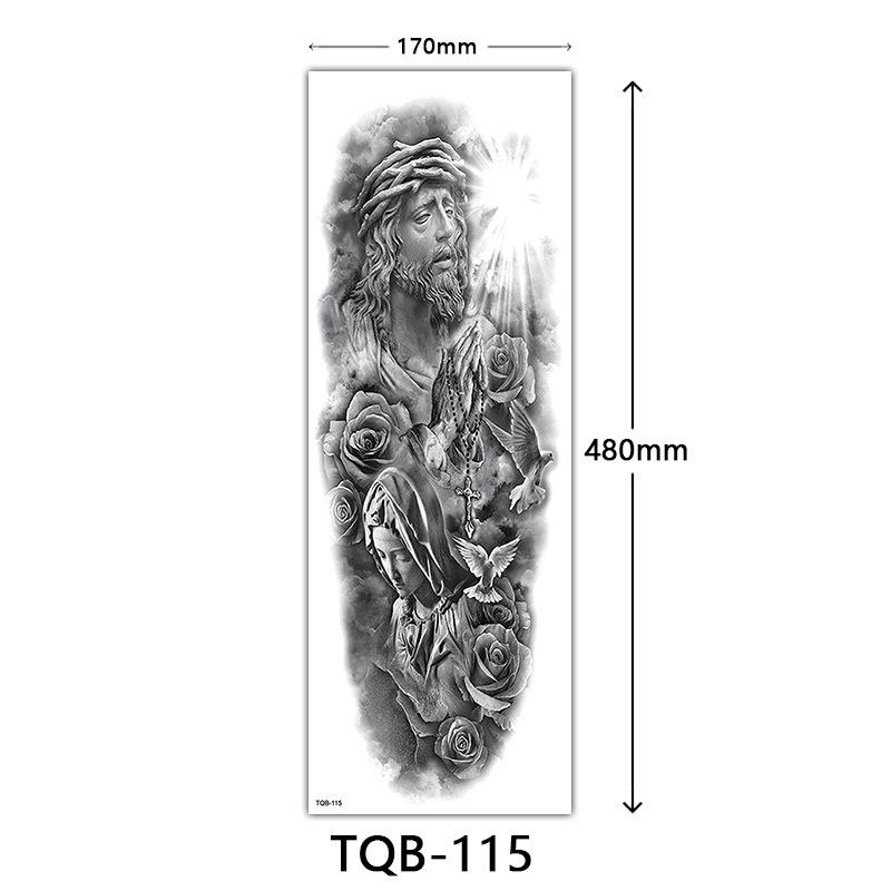 Full Arm Tattoo Sticker Full Arm, Full Arm Big Picture Tattoo Sticker, Flower Arm Tattoo Sticker Tattoo