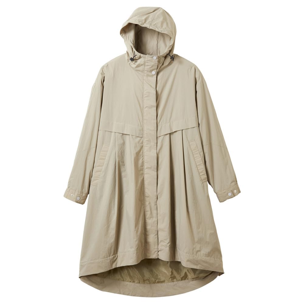 Mizuno Breath Thermo Thermal Mesh Machine Mocha Beige Coat, Lightweight, Water-Repellent, Heat-Generating, Washable, Women's,