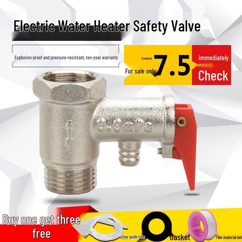 Haier Midea Smith Electric Water Heater Pressure Reducing and Relief Valve for Small Kitchen Boilers