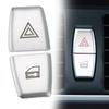 1) Car Warn Light Switch Button Cover Sticker Trim For BMW X1 X6 E70 E71 E84 E60 Perfect Match Easy Installation