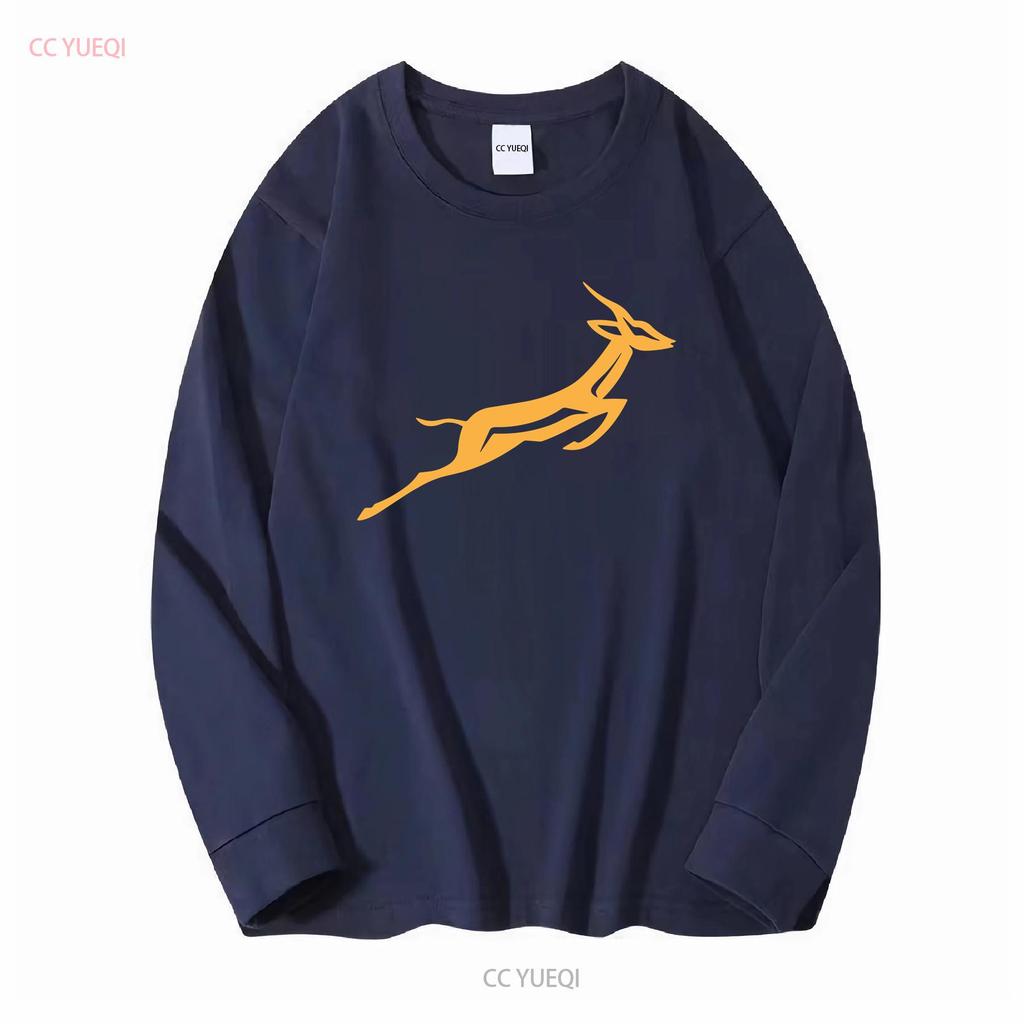 Koszulka Springbok Afryka Południowa Rugby Afrykańskie Urodziny Dzień Ojca Tata Top długi lub krótki rękaw vintage Prane ubrania projektanckie