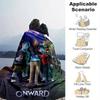 1pc, Disney Pixar Onward Movie Merchandise: Home Decorative Blanket Perfect for Couch, Bed, Travel, Camping, Car