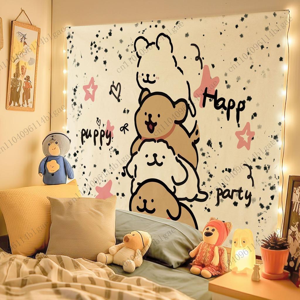 Festive Holiday Characters Wall Decor Wall Tapestries Room Decor Wall Cloth Party Hanging Background Room Decor Baby Room Flags