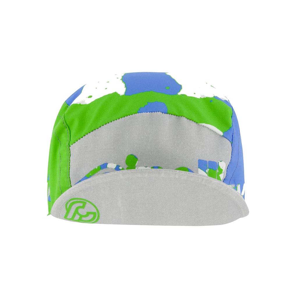 Cinelli EXPLORER GLOBAL CYCLING GREEN AND BLUE Cap In Light and White Green, Blue, Gray,