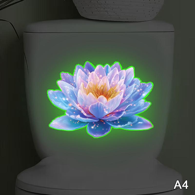 Leuchtet im Dunkeln Toilettenaufkleber Selbstklebend Abnehmbar Fenster Wandaufkleber Heimdekoration Autoaufkleber Leuchtet Nachts