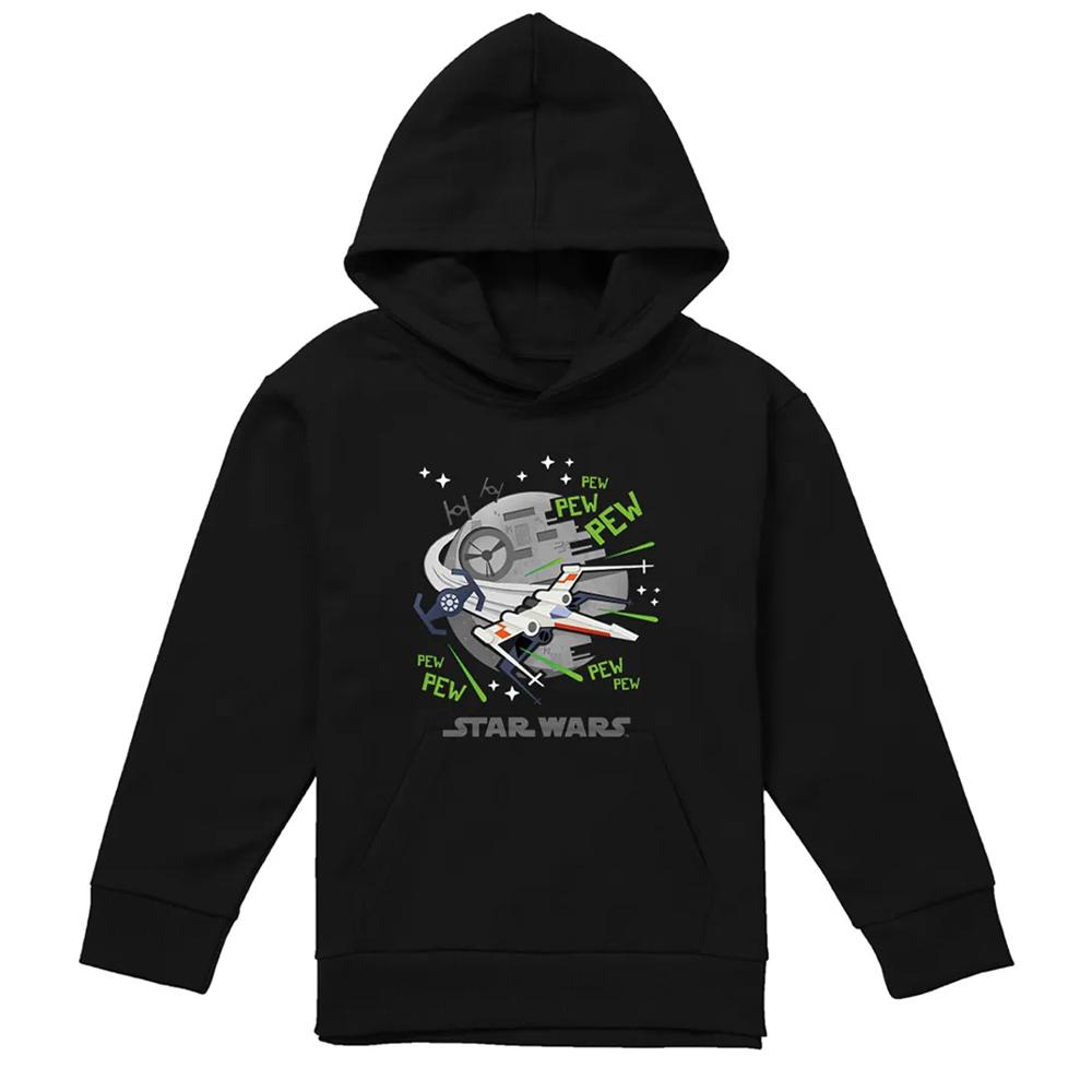 STAR WARS Childrens/Kids Pew Pew Star Wars Greatest Kid XWing Hoodie
